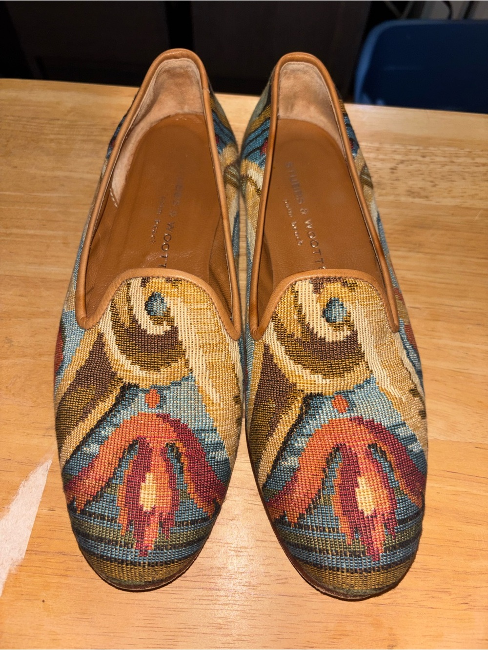 Stubbs & Wootton Autumnal Tapestry Slip On Loafer